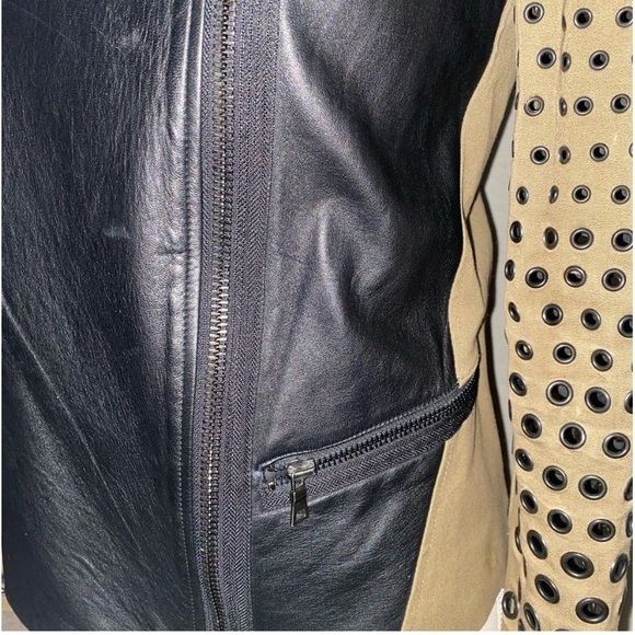 🌟🏍️ Robert Rodriguez Leather Moto Jacket 🏍️🌟 - Picture 4 of 12